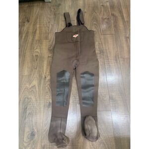 Red Ball Mens Brown Neoprene Stockingfoot Fishing Hunting Chest Waders Size M